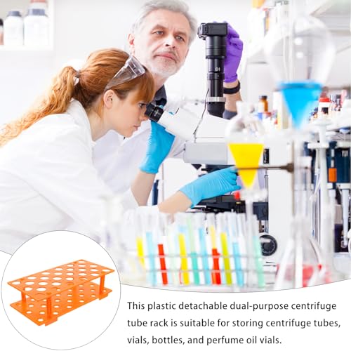 Zerodeko Microcentrifuge Tube Holder Rack Plastic Storage Organizer for Tubes Lab Use Compatible