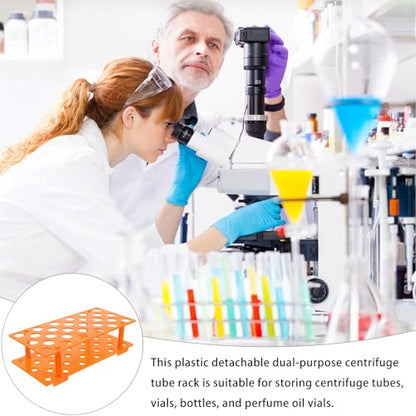 Zerodeko Microcentrifuge Tube Holder Rack Plastic Storage Organizer for Tubes Lab Use Compatible