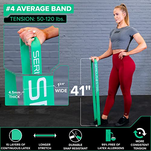 Assisted 41" Pull-Up Band, Resistance & Stretch, Powerlifting & Pull-up Assist Loop (Single Band) - style: #4 (50-120 lbs)