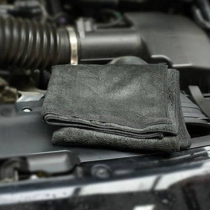 SPTA Car Microfiber Towels, Sport & Workout Towel - Gym, Exercise, Fitness, Spa, Ultra Soft, Super Absorbent, Fast Drying Premium Microfiber, 320gsm, 16in x 27in, Midnight (3-Pack)-MT036