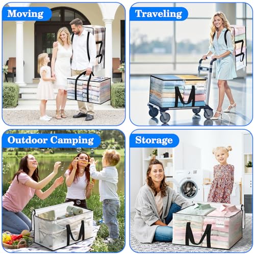 BlissTotes 2-Pack Large Moving Bags with Backpack Straps & Strong Zippers, Heavy-Duty Storage Bags Moving Boxes for Space Saving, Dorms, Transport, 76L-20 Gallons, Clear - size: 20 Gallons