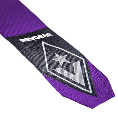 Revgear Pro Series Elastic Boxing Wraps for Men, Hand Wraps for Boxing Gloves, Muay Thai Hand Wraps, Wrist Wraps Boxing, Boxing Hand Wraps for Men, Boxing Wraps for Women, MMA Wraps - 180 Inch Purple