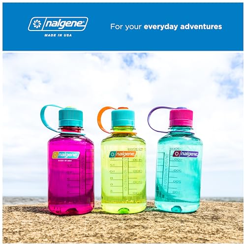 Nalgene 16 oz Narrow Mouth Water Bottle, Cerulean - color: Cerulean, size: 16 Ounces