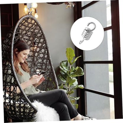 4pcs Stainless Steel Swing Springs for Hanging Chair and Hammock - size: 11.30X3.90X3.90CM