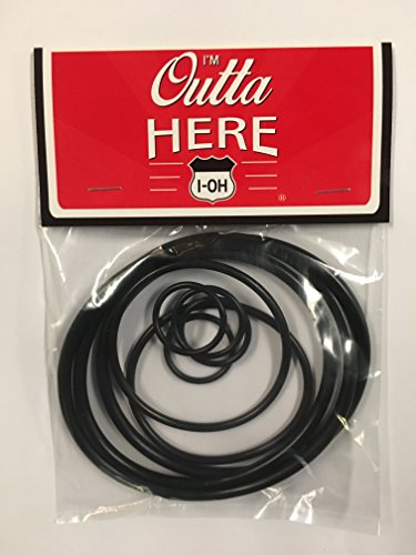 I'M OUTTA HERE I-OH Black Rubber O-ring kit for Aquarium Filter - FX5/FX6 Compatible with Fluval A-20207, A-20210, A-20212 - 3 Count