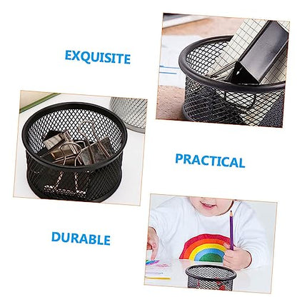 Alipis Mesh Paperclip Storage Container Lid Office Desk Organizer for Iron Paper Clips 1-Piece Multi-Purpose Holder for School and Office Supplies