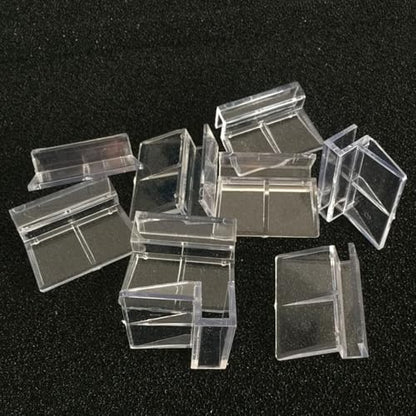 6PCS Aquarium Lid Clips Clear Acrylic Fish Tank Lid Holder Aquarium Cover Support Clamps Easy to Use(5mm/0.19in) - size: 5mm/0.19in