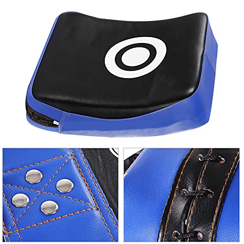 KANASI Curved Arm Pad Focus, Ergonomic Design with high Density EVA for Kickboxing Taekwondo Muay Thai Training and Sparring Safety for Martial Arts Enthusiasts - color: Black Blue