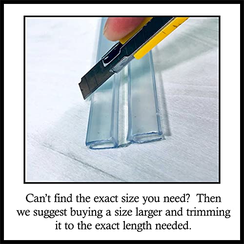 DistinctAndUnique Clear PVC Hinge Piano Style for 3/16" (4.5mm) Material, 72 Inch, 4 Pack No Screw or Glue Plastic Aquarium Lid Hinges for Plexiglass Panels, Golf Cart Windshield Hinge Acrylic Panels