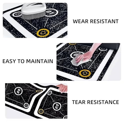 Rubber Agility Ladder Non-Slip Speed Agility Training Ladder Pad for Soccer Football Footwork, Workout Ladder for Soccer Football Tennis Boxing Training, Agility Training Equipment - size: 8.8 ft