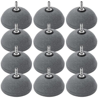 12 Pcs Aquarium Air Stones 2.3 Inch Pond Air Stone Bread Mineral Airstones Bubble Fish Tank Airstone Oxygen Diffuser for Aquarium Fish Tank Bucket Pond and Dwc Reservoir - size: 5.8 x 4.4 cm/ 2.3 x 1.7 inches