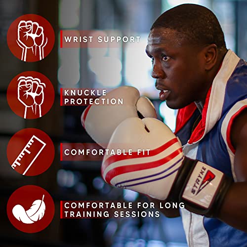Genuine Leather Boxing Gloves - Men's & Women's Heavy Bag Gloves with Injection-Molded Foam for Maximum Hand Protection