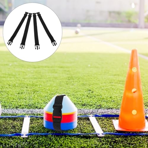 4Pcs Soccer Cone Straps Agility Drills Sport Training Disc Cones