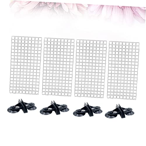 2sets Aquarium Divider Plate for Fish Tank Lattice Panel Spliced and Suction Cup Random Color