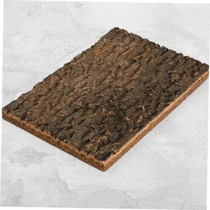 Abaodam Cork Bark Reptile Background for Terrarium Decor Natural Habitat Mat for Gecko Tank Climbing Surface Enhances Visual Depth and Water Quality Safety