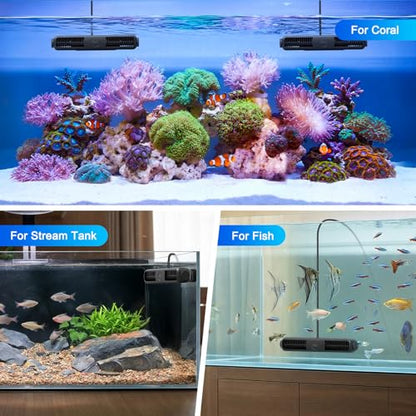 hygger Wave Maker for Aquarium, 4750 GPH Adjustable Aquarium Powerhead with External Controller, Quiet Aquarium Circulation Pump Gyre Wavemaker for Reef Tank Saltwater Freshwater Fish Tank