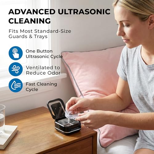 Reviv RePod Mouth Guard Ultrasonic Retainer Cleaner Case | Portable Ventilated Travel Denture Case | Ultrasonic Cleaner Storage for Nightguards, Dental Trays, Aligner And Retainer Cleaner Pod