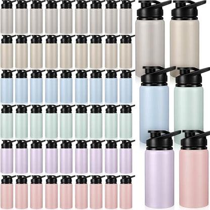 Domensi Aluminum Water Bottle Bulk - color: Rainbow Colors, size: 17oz