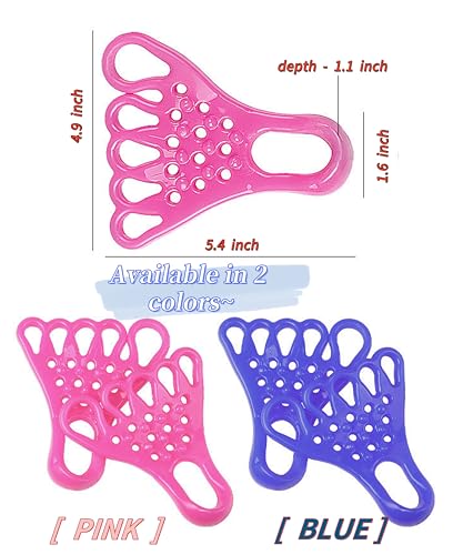 Toe Resistance Bands Strong Loop- Toe Stretcher -Toe Bands - color: blue