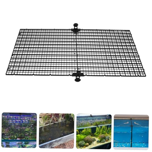 Toddmomy 4pcs Aquarium Divider Grid Plates for Betta Fish Prevent Jumping Create Separate Zones Fish Tanks Easy to Assemble Plastic Panels Cups Each