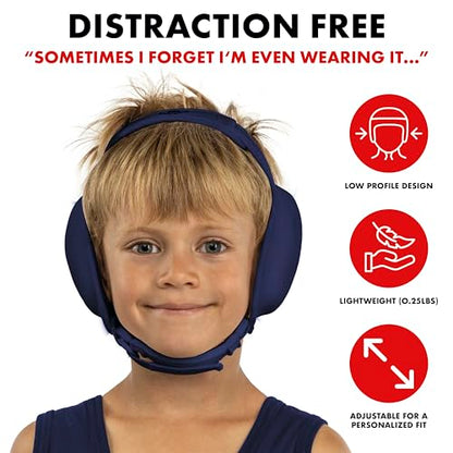 Matman Dynasty Wrestling Headgear & Protective Ear Guards for BJJ & MMA - color: Navy, size: Youth