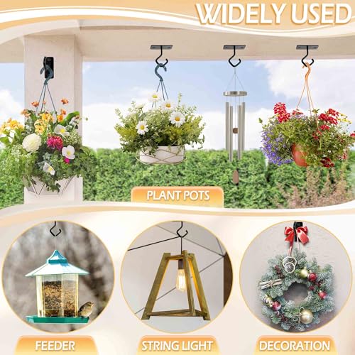 Ceiling Hooks for Hanging Plants - Iron Plant Hanger for Wall Mount - 2 Pack/2.5 Inch Ceiling Hook for Indoor Use - size: 2.5 Inch, style: Ceiling Hooks 2 Pc
