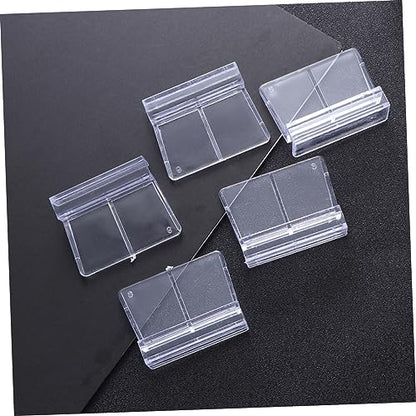 VICASKY 10Pcs Transparent Plastic Aquarium Support Bracket for Fish Tank Cover and Fish Tank Accessories for Home Aquarium Setup