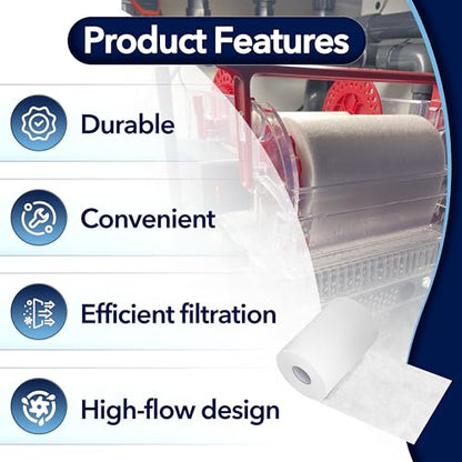 Replacement Roll for Reefmat 1200, 115' Long x 6.78" High Replacement Fleece roll Compatible with Red Sea, Roller Mat for Red Sea Fits for Automatic Filtration of Impurities
