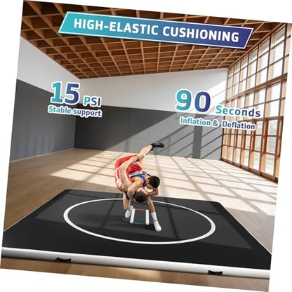 10‘x10’ Inflatable Gymnastics Mat 4“ Thick – PVC Drop