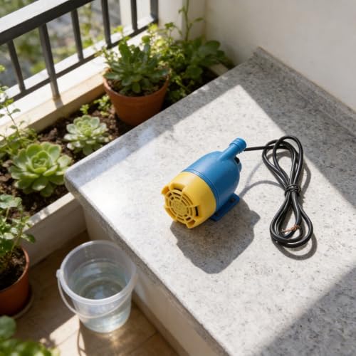 12V Self-Priming Water transfer Pump, Portable Submersible Utility Pump with Debris Filter for RV, Aquarium, Garden Pond, Swimming Pool