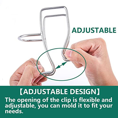 Adjustable Washing Machine Washer Drain Hose Holder Hook, Laundry Tub Hose Guide Clip, Universal Utility Sink Hose Clamp, 304 Stainless Steel
