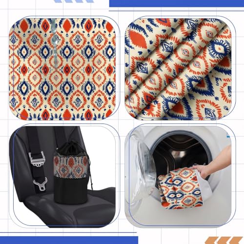 Hahafelt 2 Pack Car Seat Towel Cover with Storage Bag, Aztec Artisans - style: Aztec Artisans