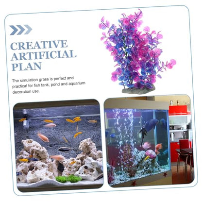 Decorative Aquarium Grass Artificial Tank Plant for Desktop Fish Tank Landscape DIY Lifelike Underwater Grass for Hiding and Enhancing Aquarium Ambiance