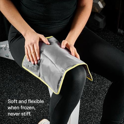 Hot & Cold Reusable Gel Packs (Large, 2 Pack) Flexible Soft Compress - Ice & Heat Therapy for Injuries, Back, Shoulder, Hip, Knee, Joint Pain, Swelling, Bruises, Post Surgery - Sport Temp - size: Large (Pack of 2)