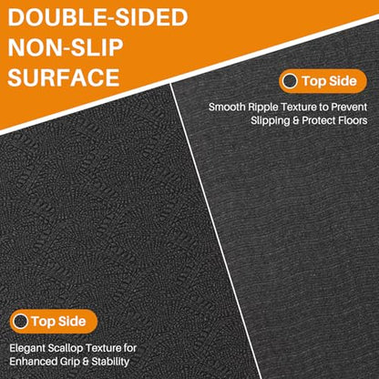 Treadmill Mat,Stationary Bike Mat,6mm Thick,Walking Pad Mat for Carpet,Under Exercise Bike Trainer Pad for Indoor Stationary Spin Bike Gym Equipment Hardwood Floor Carpet Protector - size: 72"L x 31.5"W x 0.3"Th