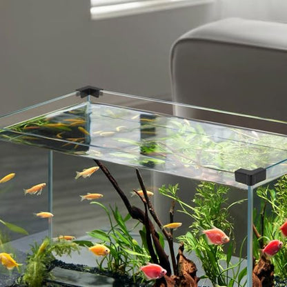 100pcs Fish Tank Edge Protector for Glass Aquariums, Plastic Corner Guards for 15mm Thick Tanks, Anti-Impact Design, Enhanced Safety & Damage Prevention