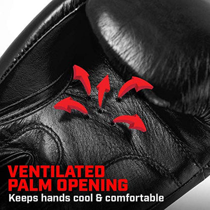 Revgear Elite Leather Boxing Gloves