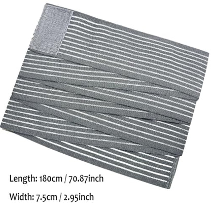 Cold Pack Strap, Elastic Belt to Wrap Cold Pack, Ice Pack Extender Strap, Add Length to Most Ice Pack, Multifunctional (Gray) - color: Gray
