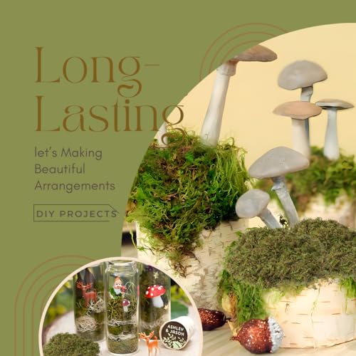 Fake Moss for Potted Plants Indoor, 2LBS Large Capacity Artificial Green Moss for DIY Crafts, Faux Moss for Table Centerpieces Fairy Garden Terrariums Decor (32OZ)
