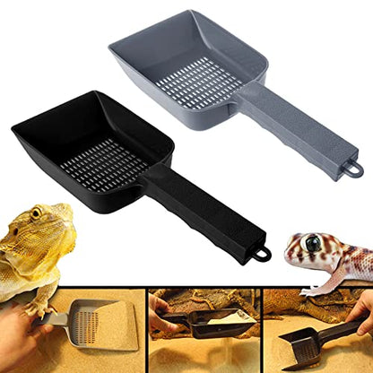 for Litter Scoop Plastic Pet Shovel for Dog Sand Sifter Poop Sieve Cleaning Tool with Hanging Hole Easy to Clean Supplies Pet Supplies Pet Supplies Amphibians Supplies Pet Pet, gray