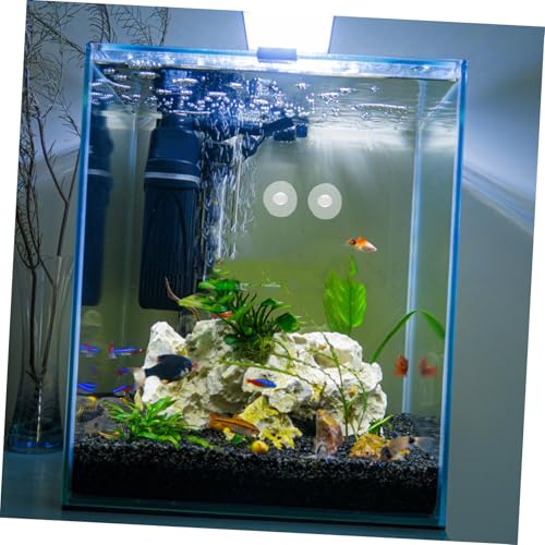 Yardwe 9pcs Fish Tank Suction Cup Clip for Tubing Holders Secure Hose Clamps for Stable Aquarium Airline Tubing Support Versatile and Aesthetic Fish Tank Accessories - size: 3.30X3.30X2.60CM