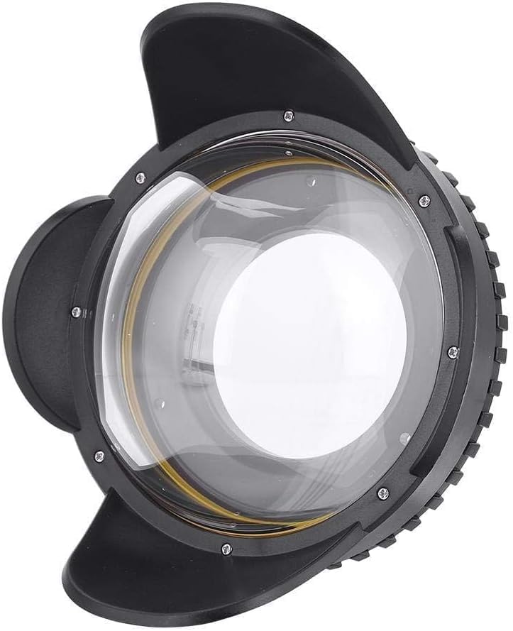 Seafrogs Dome Port Lens, 67mm Fisheye Wide Angle Lens Shade for Underwater Camera Housing Case, 60m Waterproof Dome Port for Diving and Snorkeling Photography