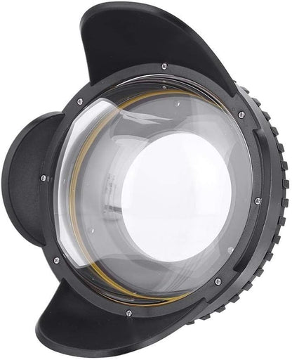 Seafrogs Dome Port Lens, 67mm Fisheye Wide Angle Lens Shade for Underwater Camera Housing Case, 60m Waterproof Dome Port for Diving and Snorkeling Photography