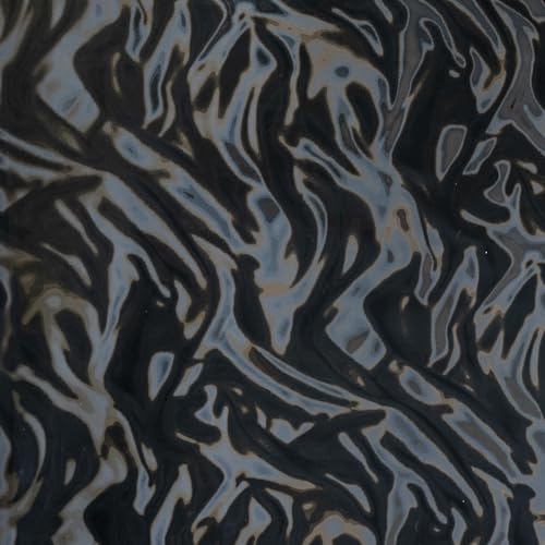 Blackout Window Film Stainded Glass Ocean Waves 100% Light Blocking Privacy Sliding Door Tint Static Cling Heat Control Removable Anti UV Cover Decal Room Darkening Home Office,35x78.7in. - color: Blackout Stained Ocean Waves, size: 35''x78.7''