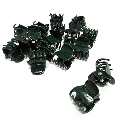 KINGLAKE Orchid & Plant Support Clips - 100 Pcs Dark Green Garden Cymbidium Clips to Keep Stems & Vines Upright
