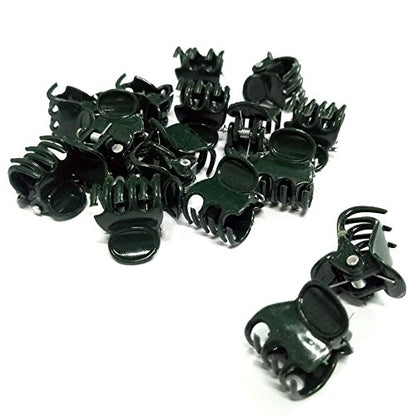 KINGLAKE Orchid & Plant Support Clips - 100 Pcs Dark Green Garden Cymbidium Clips to Keep Stems & Vines Upright
