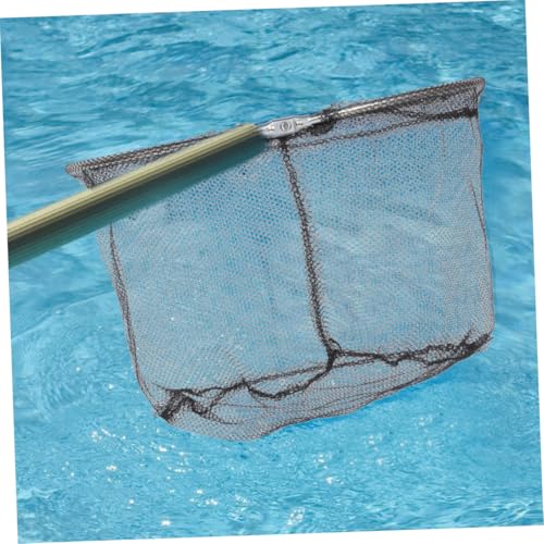 IMIKEYA 4pcs Foldable Fishing Net Heads Stainless Steel Replacement Mesh Deep Round Landing Nets for Freshwater and Saltwater Anglers