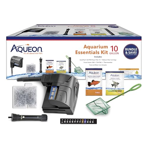 Aqueon Fish Tank Aquarium Essentials Starter Kit for 10 Gallon Tanks - size: 10 Gallon