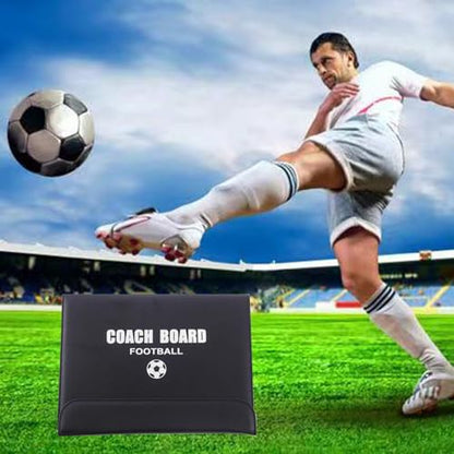 Soccer Coaching Board, Magnetic Soccer Clipboard for Coaches, Football Foldable Board with Dry Erase, Marker Pen