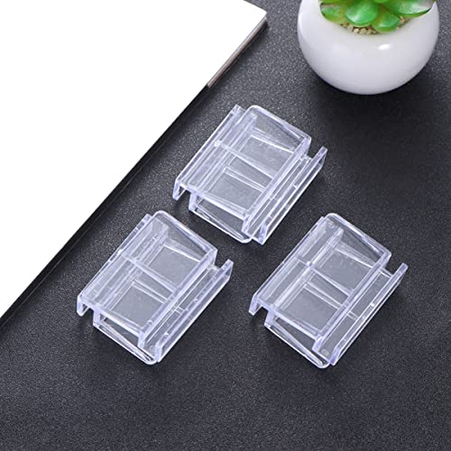 Mikikit 10Pcs Plastic Aquarium Bracket for Fish Tank Covers Support Frame for Home Aquariums for Fish and Pets